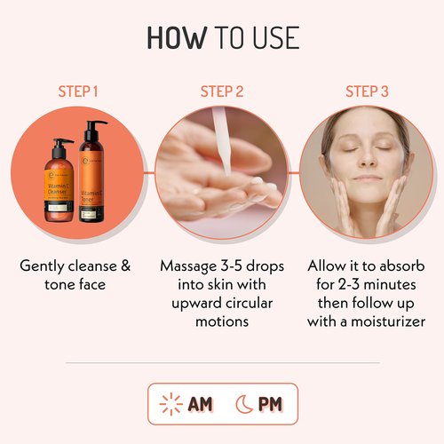 Eve Hansen Vitamin C Serum for Face - Facial Serum with Hyaluronic Acid, Vitamin E and Aloe Vera 2 oz - for softer, smoother, and more refined Skin