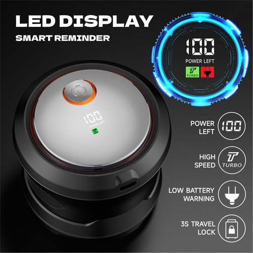 Bald Hair Clipper, Hair Trimmer for A Bald Head, Beard Shaver, Magnetic Six-Blade Head, Easy to Clean, USB Charging, Two-Speed Settings, Extra-Long Battery Life, an Ideal Gift for Fathers and Men