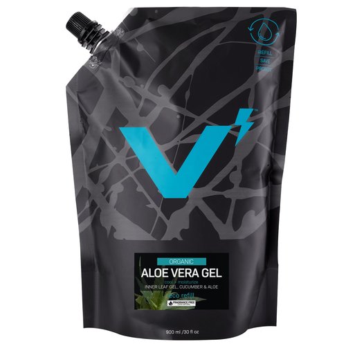 VOLT Organic Aloe Vera Gel for Face & Skin - Soothes, Moisturizes & Refreshes Naturally - 30 Fl. Oz (900ml)