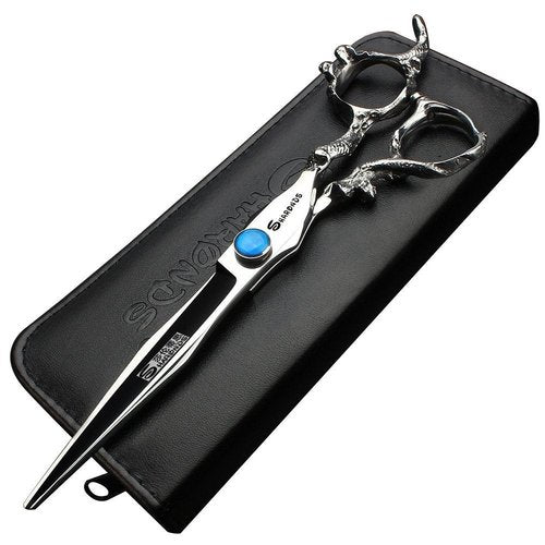 Professional Japanese Hair Scissors - 440C Stainless Steel/Rose Razor Edge (7 Inch Flat-B)