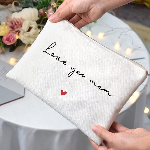 Gift for Mom, Send Love to Mom, Mom Birthday Gift, Mother's Day Gift, Present for Mothers, Cosmetic Bag to Mom, Makeup Bag Gift, Gift from Daughter Son