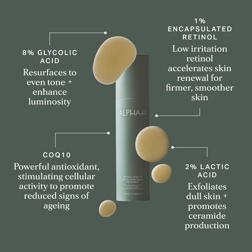 Retinol Reboot Exfoliating Body Treatment 120ml, Firming Body Treatment