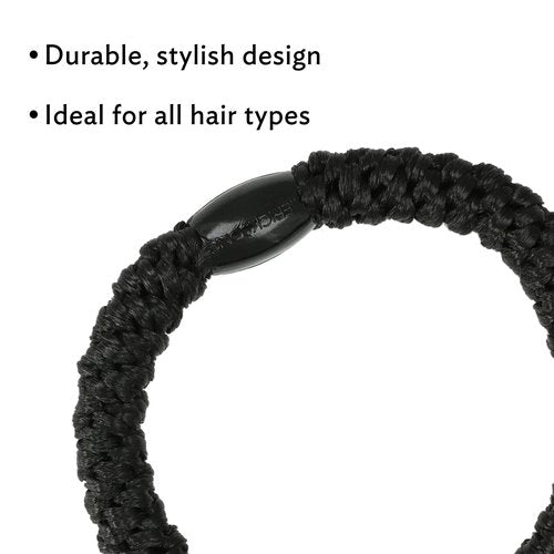 Brown and Beige Hair Ties for Thick Hair, Grab & Go Pony Tube, 15 Pack, Camelback, Thick No-Crease Bands with Strong Hold, Damage-Free Design, Warm Earthy Neutrals | L. Erickson