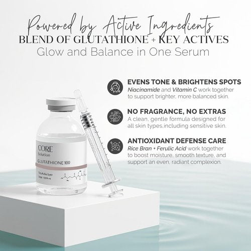 FEEL MATRIGEN Glutathione 100 Ampoule - Fragrance Free Korean Skin Care Serum with Glutathione for Tone Support & Visible Clarity - Lightweight Brightening Serum, Suitable for Regular Skincare Routine