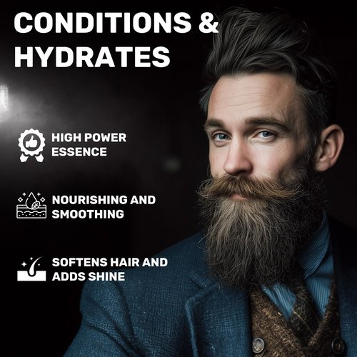 ceepdoogle 2 Pcs Cosmetics Para Barba, Bálsamo Estimulante de Barba,Estimulante Para Barba,Ultra Potente Beard Stimulating Balm, Crema Para Barba, Moisturizes & Strengthens Beard, 200ML / 7 OZ