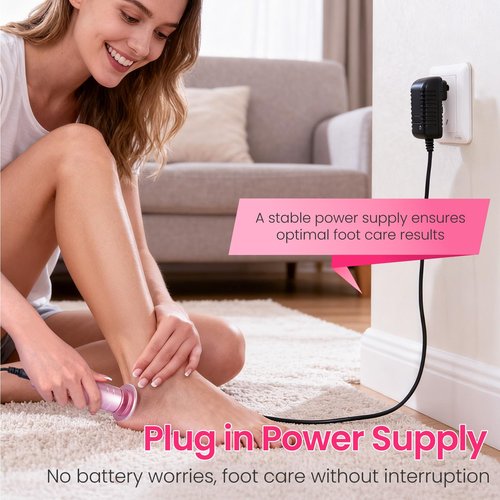 Electric Foot Callus Remover with 60 Pcs Sandpaper Discs, Adjustable Speed Electric Foot File Grinder, Professional Pedicure Tool for Dead Skin & Cracked Heel