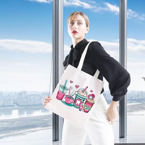 GJTIM Dental Life Cosmetic Bag - Nursing & Hygienist Gift with Zipper Pouch