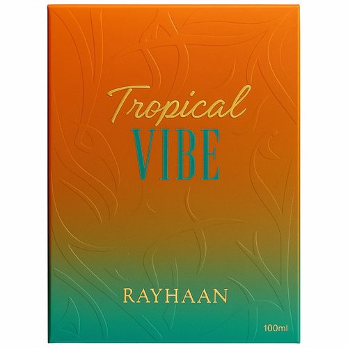 Rayhaan Tropical Vibe – Fruity, Floral, Fresh, Woody – Eau de Parfum Spray Long-Lasting Fragrance for Everyone, 3.4 Ounce / 100 ml