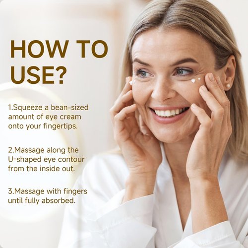 HUSPUR Instant Eye Tightener, Temporary Instant Visibly Reduces Wrinkles Under Eye Bags and Wrinkles Filler, Fine Lines Tightening and Lifting Cream for Women Men,1 FL Oz(Pack of 3)