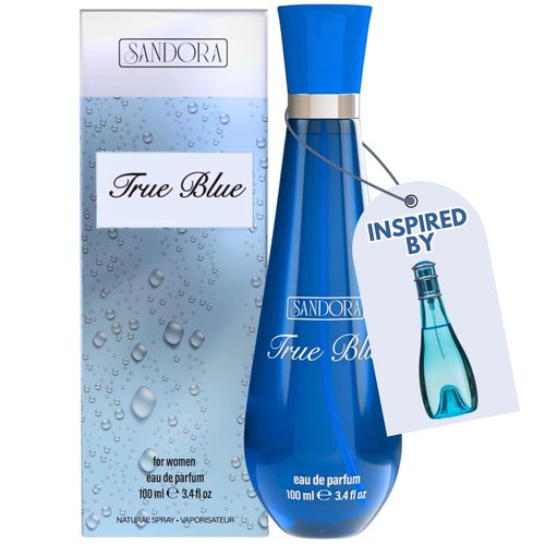 True Blue Woman Eau De Parfum Spray for Women – 100mL Affordable Long Lasting Perfume with Fresh Aquatic Fragrance & Floral Fresh Citrus Scent, Made with Premium Oils for Day & Night Use