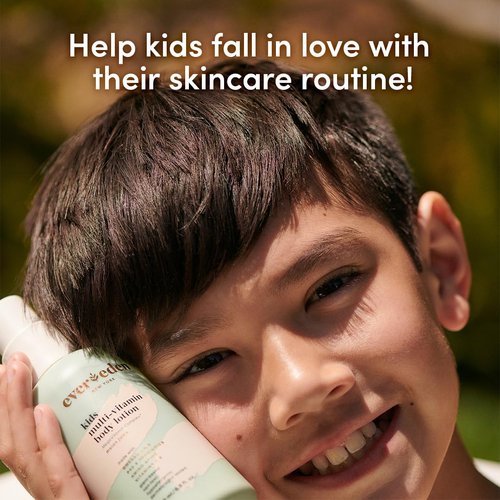 Evereden Multi-Vitamin Kids Face Wash & Multi-Vitamin Body Lotion: Melon Juice - Clean and Non-Toxic Products | Multi-Vitamin Skin Care for Kids