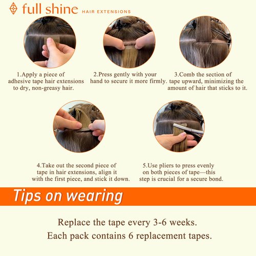 Full Shine Invisible Tape in Hair Extensions Human Hair Color 16 Golden Blonde Highlight 22 Medium Blonde 16 Inch Remy Tape in Hair Extensions Straight Tape in Extensions 50 Gram 20 Pcs