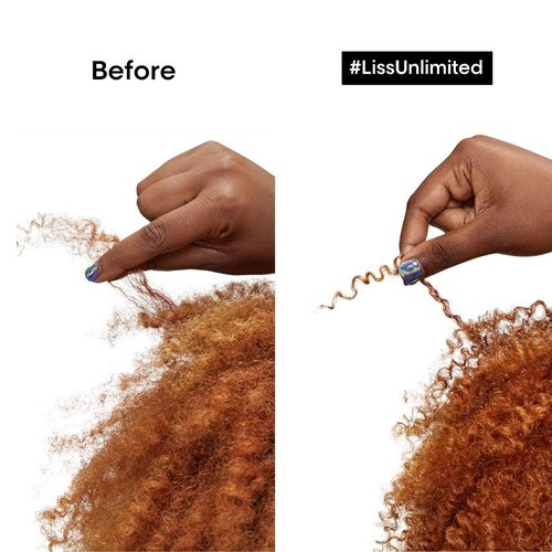 L'Oréal Professionnel Paris Liss Unlimited Shampoo - Provides Long-Lasting Frizz & Humidity Protection With Moisture, For Frizzy & Textured Hair Types, With Prokeratin, 10.1 Fl Oz
