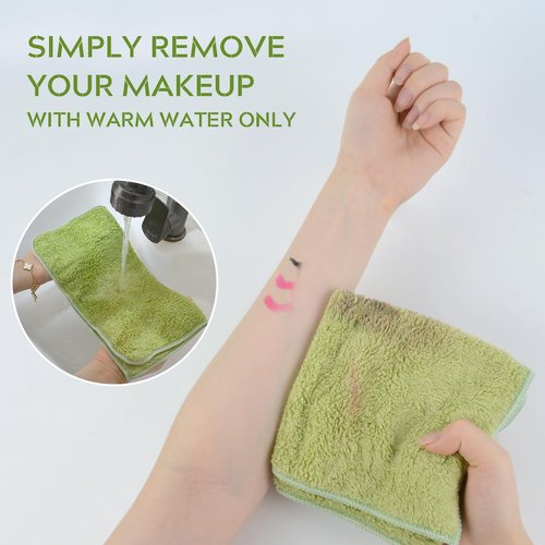 SINLAND Microfiber Face Towels Ultra Soft Facial Washcloths Face Cloth for Bath 12Inch x 12Inch 6 Pack