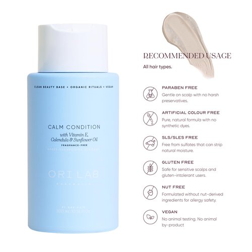ORI LAB - Calm Condition 300ml - Nourishing and gentle conditioner for scalp and hair