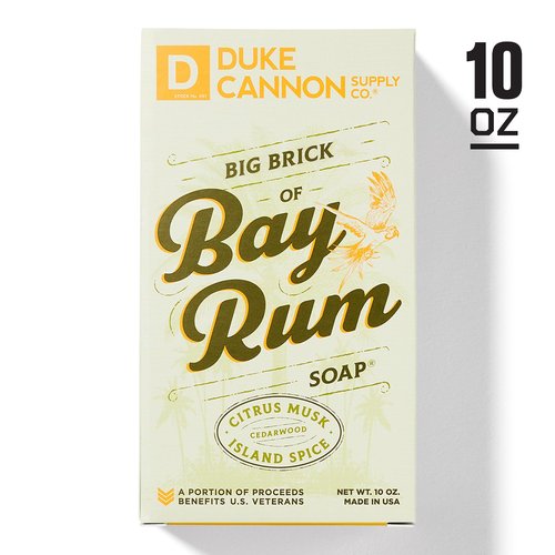 Duke Cannon Big Brick of Soap for Men – Bay Rum, Citrus Musk & Cedarwood Scent, Extra Large 10 oz Bars, 3-Pack