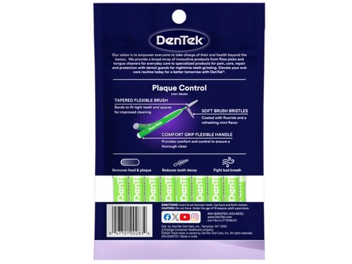 Dentek Easy Brush Cleaners Extra Tight Spaces 16 Count (6 Pack)