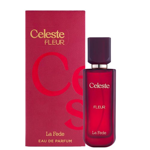 Celeste Fleur 100ml EDP La Fede by Khadlaj - Perfume for Women - Blackcurrant Violet and Cedar- Over Red Juicy Accords with Warm Woody Vanilla Scent