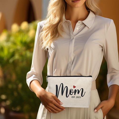 DJOLY Mothers Day Birthday Gifts for Mom Women, Best New Mom Gifts for Birthday from Daughters Mama Bag, Mom To Be Gift, Pregnancy Gifts for Expecting Mom Essentials Mommy Makeup Bag, Cosmetic Pouch