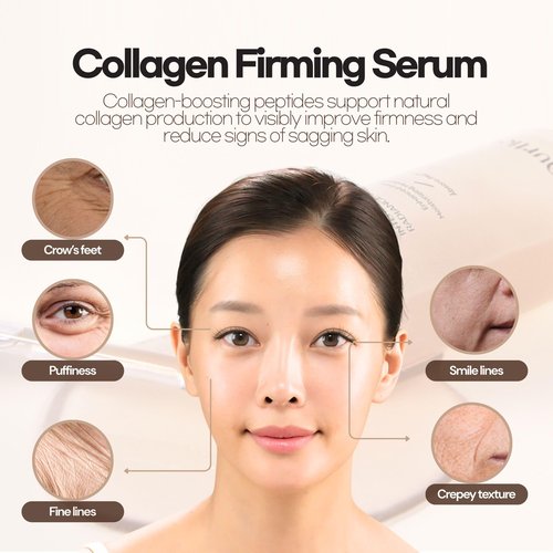 Aurtier Intensive Hydro Radiance Serum, Dewy & Deep Hydration, Glow Glass Skin, Anti-aging care with Niacinamide, Vitamin C, Collagen, Korean Skin care 1.69 fl oz