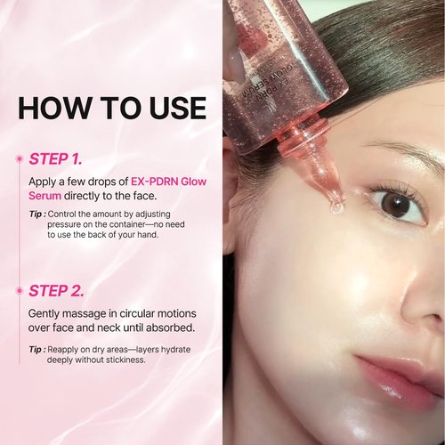 FROM ZERO EX-PDRN Glow Serum, Double Capsule Formula, 3.38 fl. oz., Korean Glass Skin, Hydration, Broccoli PDRN, Jinseng Exosomes, 3X Collagen, Ceramide, Niacinamide, Black Pink Face Moisturizing