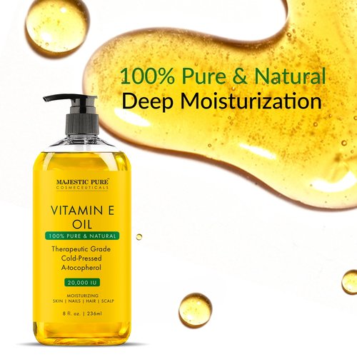 Majestic Pure Jamaican Black Castor Oil 16 fl oz and Vitamin E oil 8 fl oz