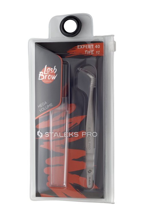 STALEKS PRO Eyelashe Tweezer (TE-4012)