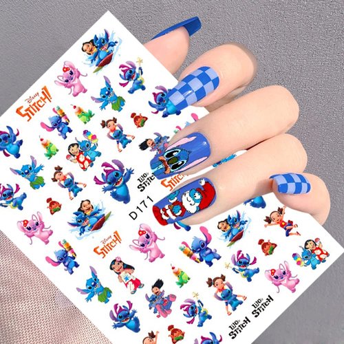 8 Sheets Cute Nail Art Stickers Decals 3D Self Adhesive Cute Cartoon Nail Decals Kawaii Anime Nail Stickers Design Cute Nail Art Charm for Women Acrylic Nail DIY Manicure Tips Decorations