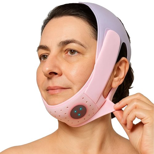 Eleve Beauty Face Shaper, Eleve Beauty V-Line Sculpting Face Mask, Chin Strap For Sleeping, Reusable Face Lift Chin Strap – Silicone Double Chin Reducer (1*Classic Lift)