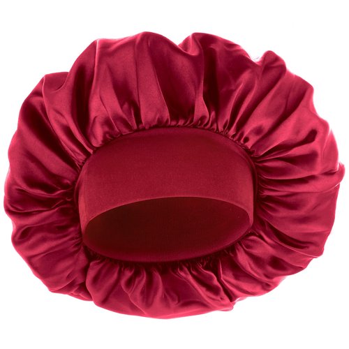 WLLHYF Silk Bonnet for Men, Satin Bonnet Single Layer Elastic Band Silk Sleep Cap Black Soft Adjustable Hair Cap Hair Wrap Large Bonnets for Women Sleeping