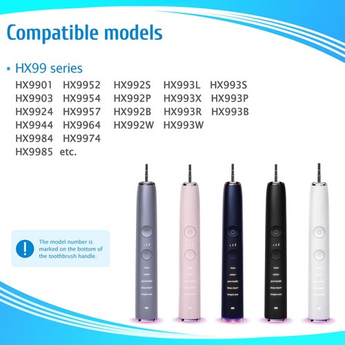 Philips Sonicare Charger Base Compatible with CBA1001 CBA2001 Series and Diamondclean HX9900 Series Toothbrush HX9911 HX9924 HX991P HX9996 HX9991 (Black)