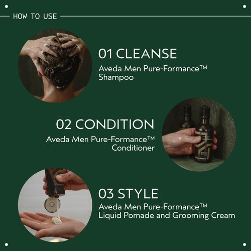 Aveda Men Pure-Formance Liquid Pomade | Medium Hold | Lightweight Formula | Adds Shine, 6.7 Fl Oz