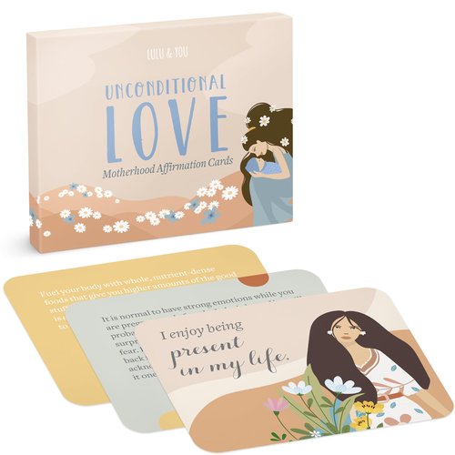 Lulu & You New Mom Affirmation Cards - Gifts for New Moms, New Mama Affirmations - New Mom Essentials Set, Affirmation Cards for Moms - 25 Empowering Postpartum Affirmation Cards