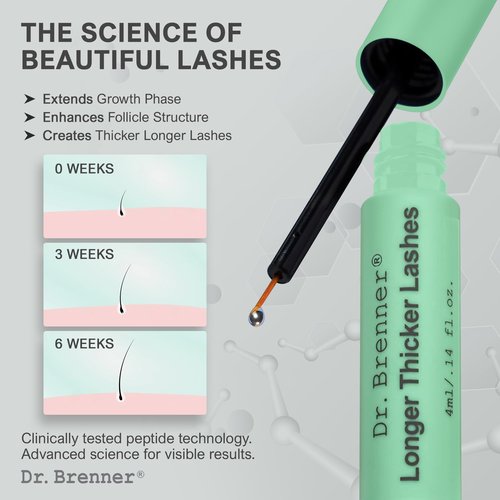 Dr. Brenner Eyelash enhancing serum with peptides for thicker, longer and fuller lashes