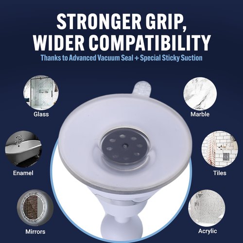 MIRRORVANA Fogless Shower Mirror for Shaving with Upgraded Suction, Anti Fog Shatterproof Surface and 360° Swivel - 6.3" x 6.3"