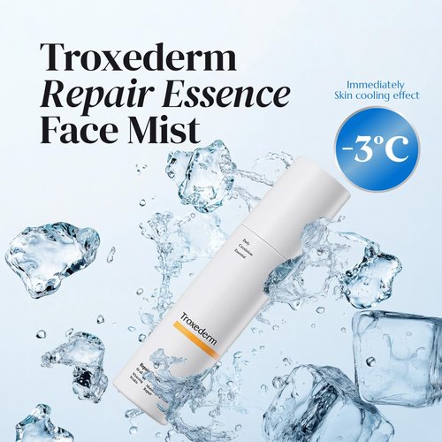 TROXEDERM Repair Essence Toner Mist – Korean Hydrating & Cooling Face Mist with Niacinamide, Troxerutin & Centella Asiatica, Lightweight Facial Spray for Daily Skincare & Barrier Care, 3.38 Fl.oz