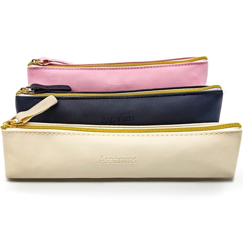 Aspamms 3PCS Small Makeup Bag for Purse, Mini Portable Cosmetic Bags for Women, Coin Purse Lipstick Cosmetic Accessories Leather Organizer, Small Travel Kit Storage Pouch