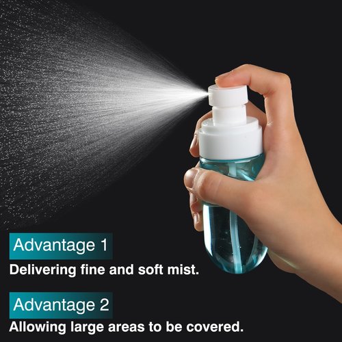Gungtien Small Spray Bottle Travel Size,3 Pack 2oz Mini Travel Bottles Refillable Empty Plastic Containers Leak Proof for Perfume Toners Rose Water Cosmetics