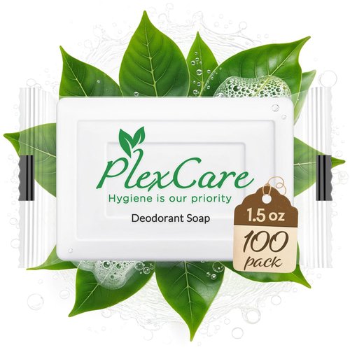 100 Pack Pleasant Scent 1.5 oz Bar Soap, Hotel Travel Size, Individually Wrapped, Bulk Amenities and Toiletries for Hospitality