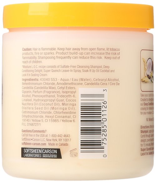 SoftSheen-Carson Dark and Lovely Au Naturale Moisture L.O.C. Deep Conditioning Delight, 14.4 oz