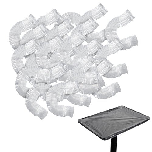 TASALON 50 PCS Disposable Salon Tray Cover & Tattoo Tray Cover Clear - Transparent Protective Film for Tattoo Equipment Accessories (Suitable for 18 * 13 Inch Trays)