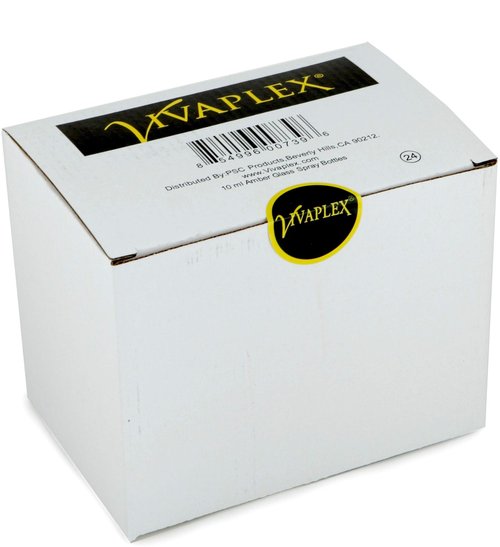 Vivaplex, 24, Amber, 10 ml (1/3 oz) Glass Bottles, with Black Fine Mist Sprayer's