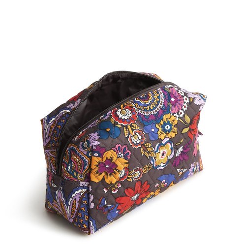 Vera Bradley Large Cosmetic, Cotton Gabardine, Colorful Bouquet