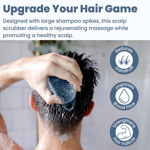 Scrub-dub™ - Premium Antimicrobial Scalp and Body Scrubber | Face Exfoliator and Scalp Scrubber for Dandruff | Loofah and Exfoliating Washcloth Replacement | Made in The USA (2-Pack)