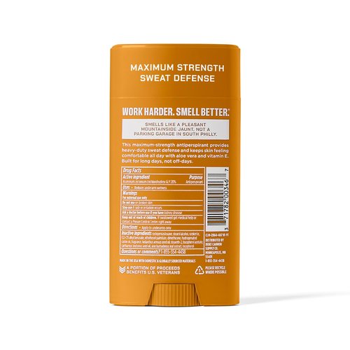 Duke Cannon Supply Co. Anti-Perspirant Deodorant for Men 3 oz. Sawtooth, 2 Pack - Unique Masculine Scent, Odor Control & Soothe Skin