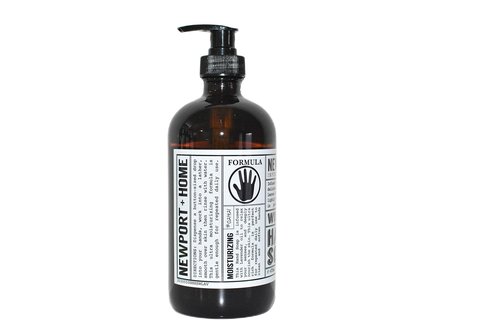 PDTXCLS Birsppy CHDENUO Sudopo Newport Home and Body Co Hand Soap, Wild Lavender, 2 Glass Bottles 16 fl oz Each