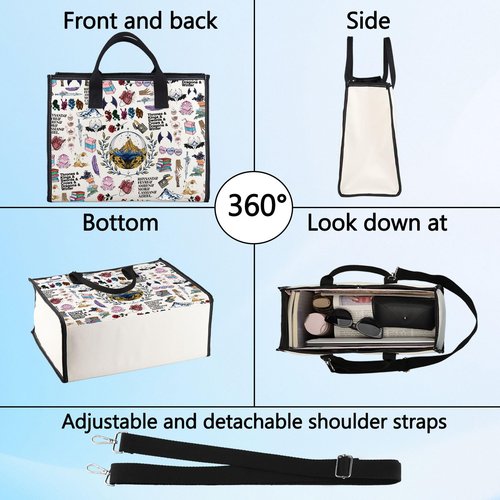 BWWKTOP Bookish Makeup Bag Book Lovers Gifts Bookworm Makeup Zipper Pouch Bag Bookish Merchandise (PHYSA BG)