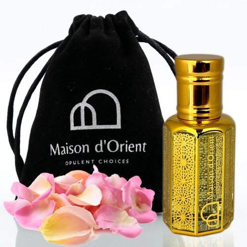 Flame Petals Perfume Oil 12 mL – Bold Floral Spicy with Orange Blossom Jasmine and Vanilla. Alcohol Free Long Lasting Oil, Compliment Magnet