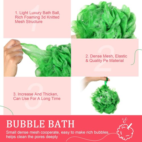 FuWeave 12 Pcs Thanksgiving Bath Loofah Sponge Orange Harvest Loofah Exfoliating Body Scrubber Shower Sponge 50g Mesh Shower Pouf Balls Gift Set for Women Men Bathing Accessories