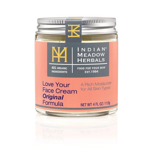 INDIAN MEADOW HERBALS Love Your Face Cream, 4 FZ